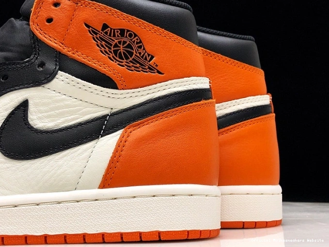 Official Maikesneakers Air High Jordan Backboard555088-005 Retro OG 1 Shattered 0812